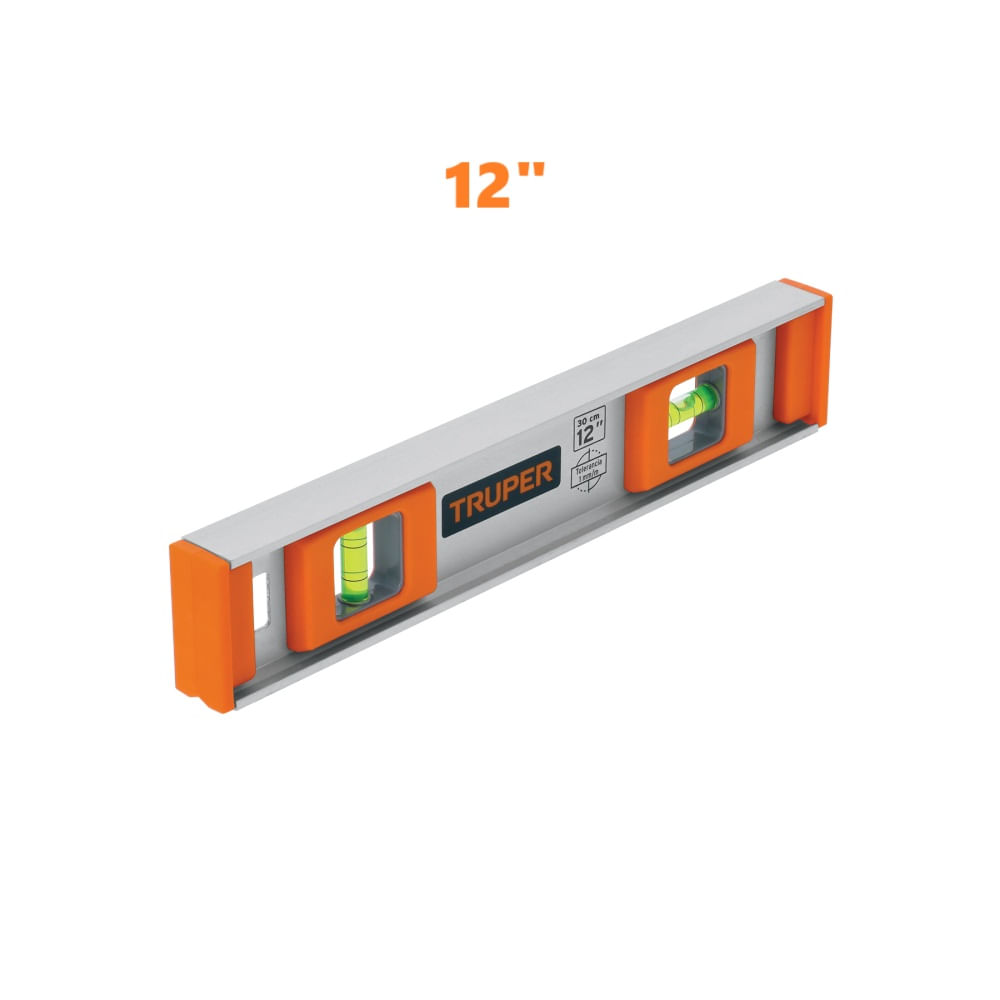Nivel Profesional de 12" de Mano de Aluminio 17030 Truper