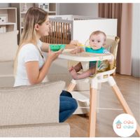 SILLA DE COMER 360 GRADOS. CREMA