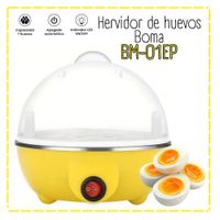 Hervidor de Huevos al Vapor Amarillo BM-01EP
