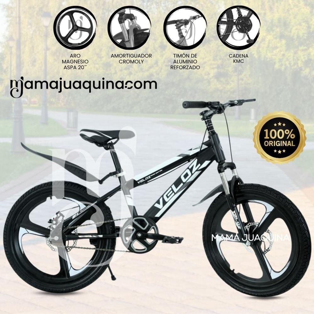 Bicicleta Deportiva Aro 20 VELOZ para Niños Black