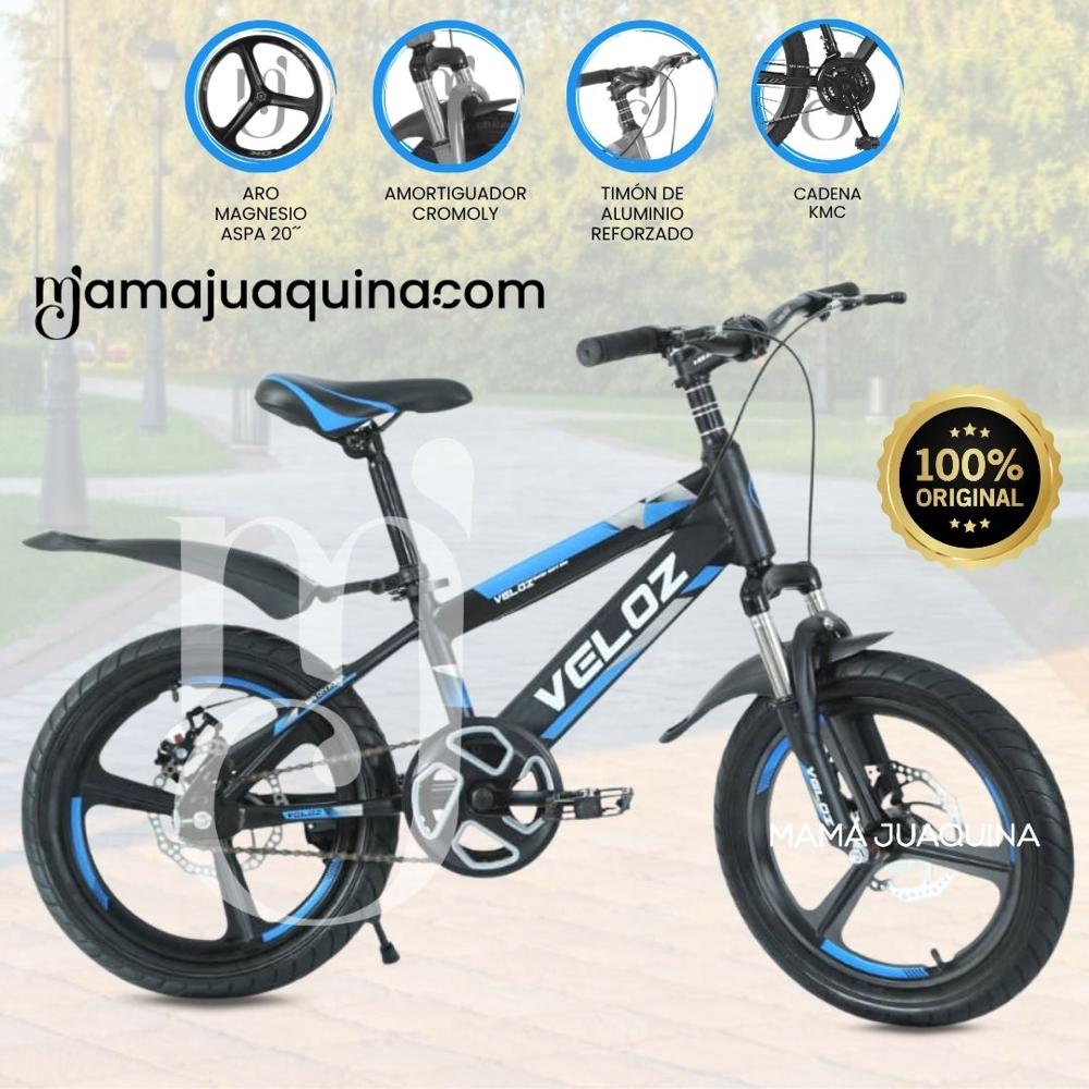 Bicicleta Deportiva Aro 20 VELOZ para Niños Blue
