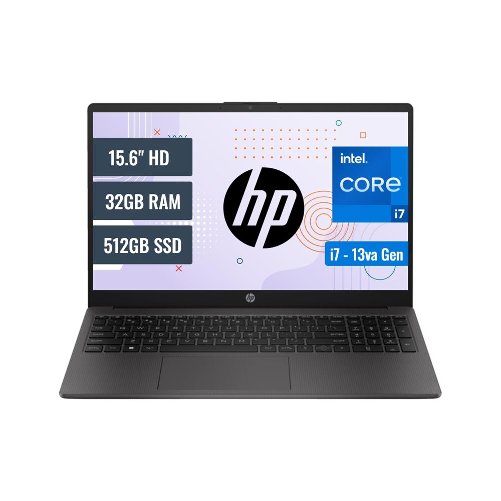 Laptop HP 250 G10 Intel Core i7 1355U 32GB RAM 512GB SSD 15.6 HD FreeDOS 9S8U5LA32G