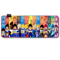 Mousepad Gamer Luces Led RGB Vegeta- 80x30 Antieslizante