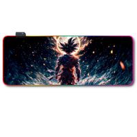 Mousepad Gamer Luces Led RGB Pdragonball 6- 80x30 Antieslizante