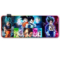Mousepad Gamer Luces Led RGB dragonball 5- 80x30 Antieslizante