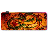 Mousepad Gamer Luces Led RGB dragonball 4- 80x30 Antieslizante