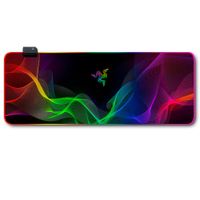 Mousepad Gamer Luces Led RGB Razer 1- 80x30 Antieslizante