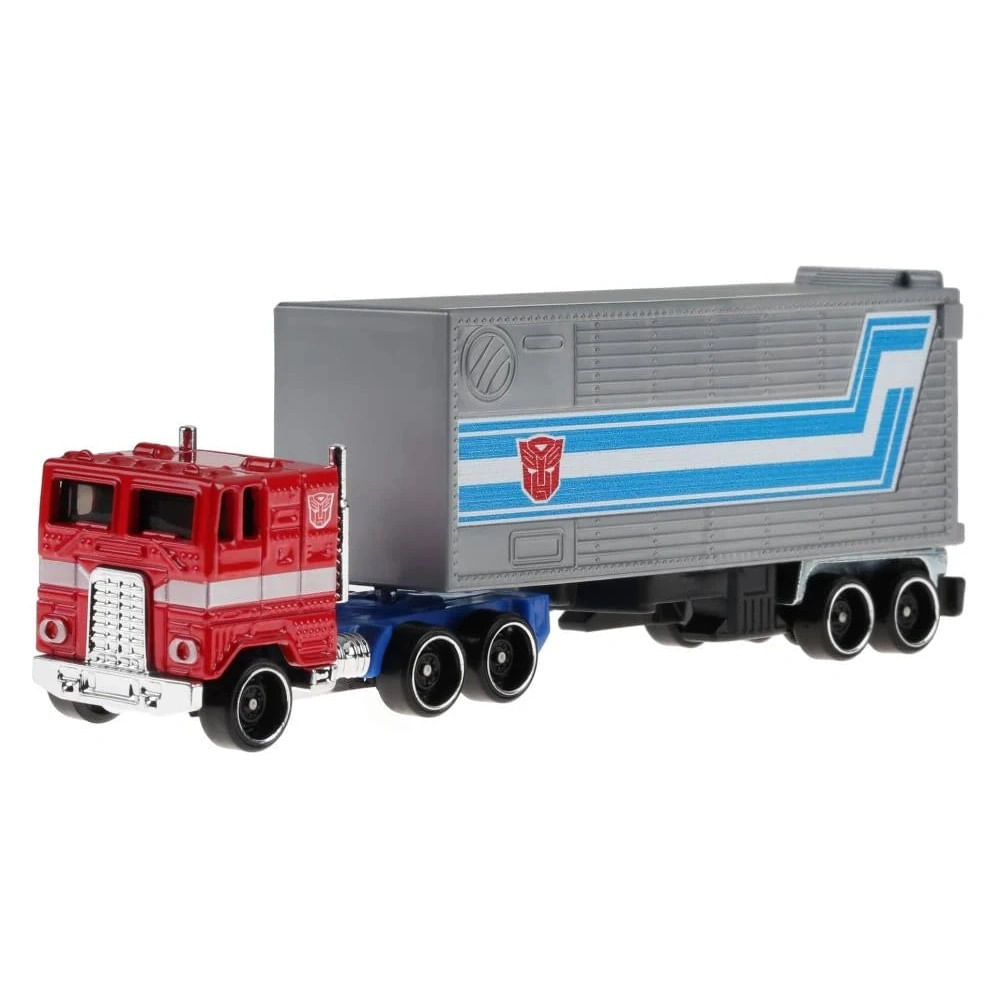 FIGURA COLECCIONABLE HOT WHEELS COLECCION TRANSFORMERS TRACK FLEET OPTIMUS PRIME 1/64