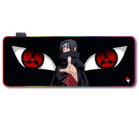 Mousepad Gamer Luces Led RGB Naruto 3- 80x30 Antieslizante