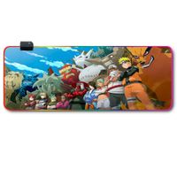 Mousepad Gamer Luces Led RGB Naruto 7- 80x30 Antieslizante