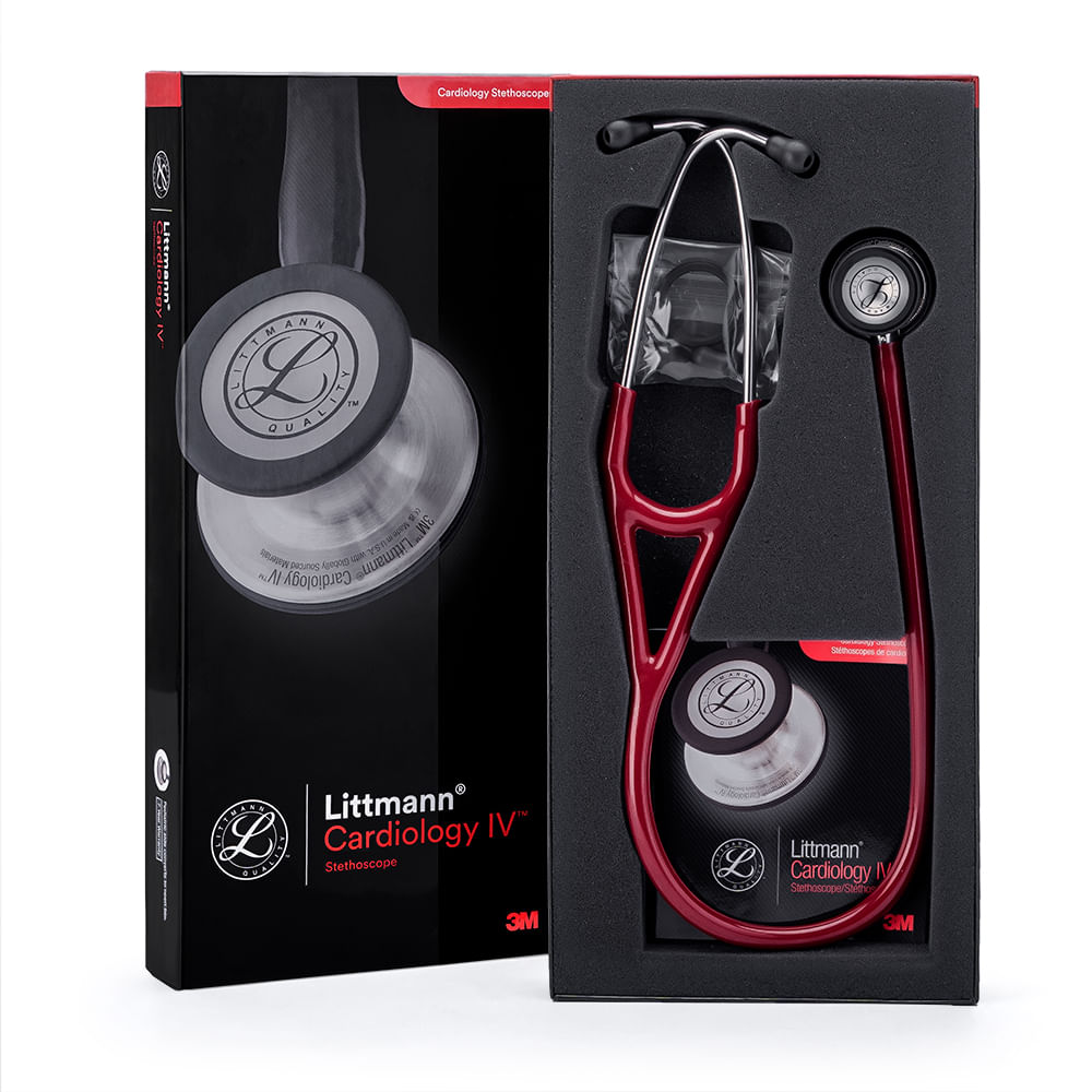 Estetoscopio LITTMANN Cardiology IV Mirror Chestpiece Borgoña 6170