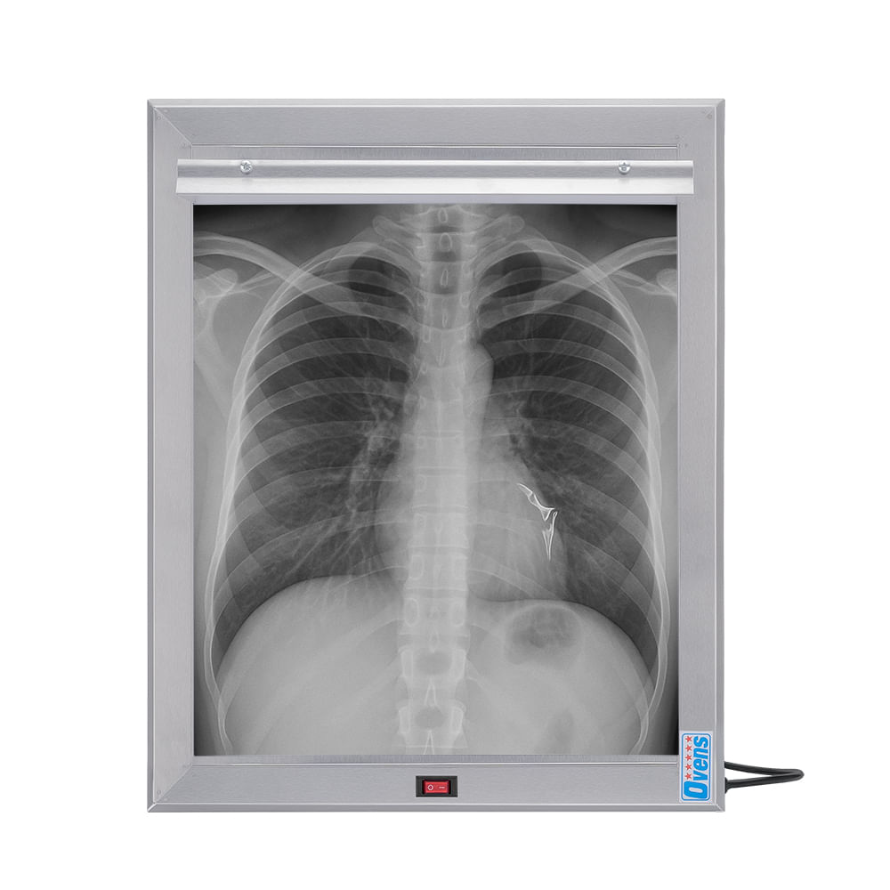 Negatoscopio LED de 1 Campo en Acero Satinado