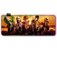 Mousepad Gamer Luces Led RGB Naruto 8- 80x30 Antieslizante
