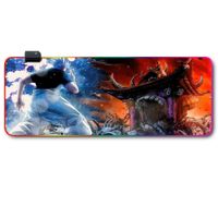 Mousepad Gamer Luces Led RGB jujutsu kaisen 9 - 80x30 Antieslizante