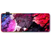 Mousepad Gamer Luces Led RGB jujutsu kaisen 3- 80x30 Antieslizante