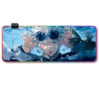 Mousepad Gamer Luces Led RGB jujutsu kaisen 7- 80x30 Antieslizante