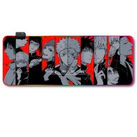 Mousepad Gamer Luces Led RGB jujutsu kaisen 2- 80x30 Antieslizante