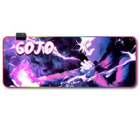 Mousepad Gamer Luces Led RGB jujutsu kaisen 8- 80x30 Antieslizante