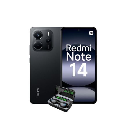 Celular Redmi Note 14 8Ram-256Gb Color Negro+Audifonos de Regalo Celular Redmi Note 14 8Ram-256Gb Color Negro con Audifonos de Regalo