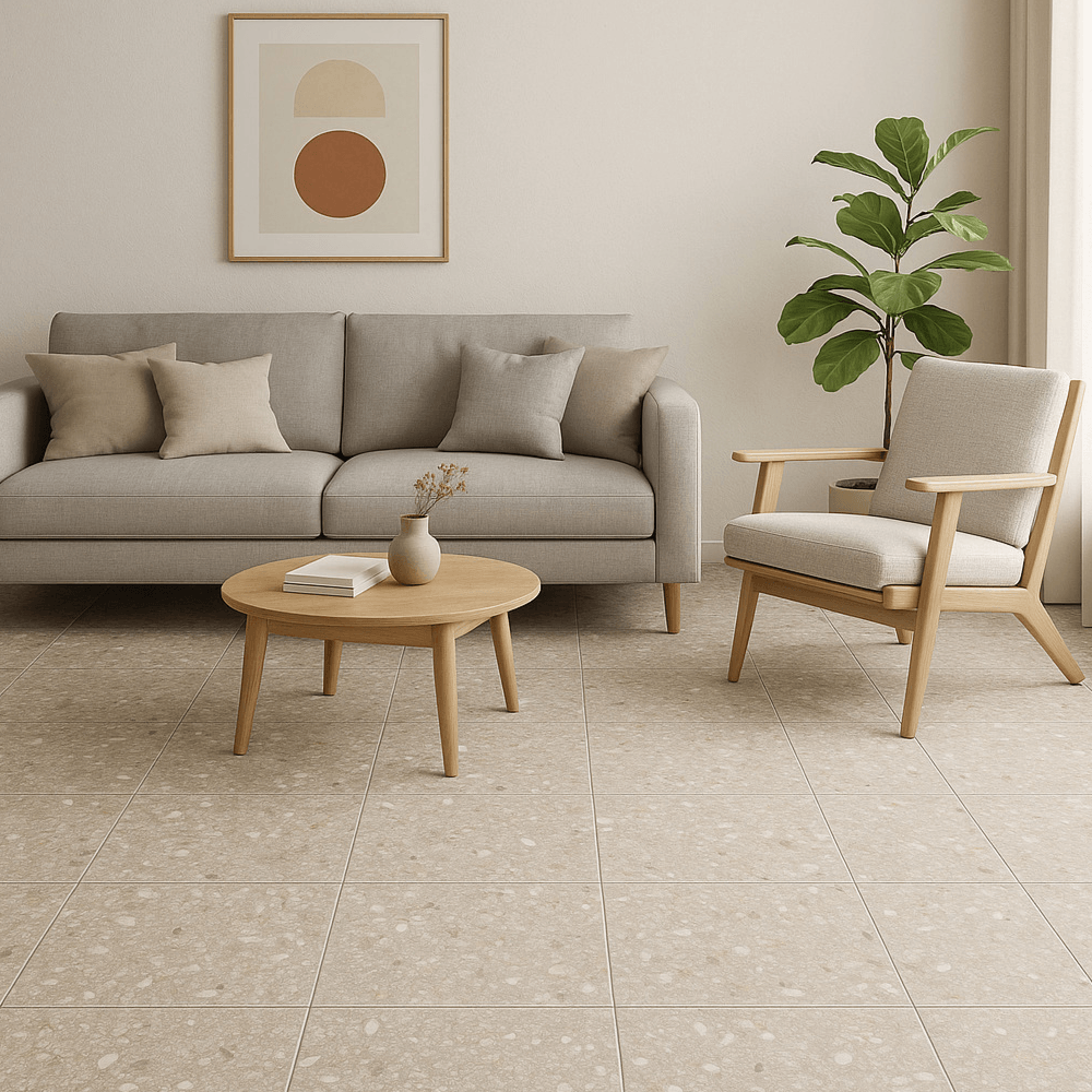 Piso Cerámico tipo Piedra Caliza Beige 45x45cm 2.23m2 Celima