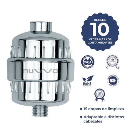 Filtro purificador de agua para ducha - Nuwa Original 15 etapas NUPUDU01