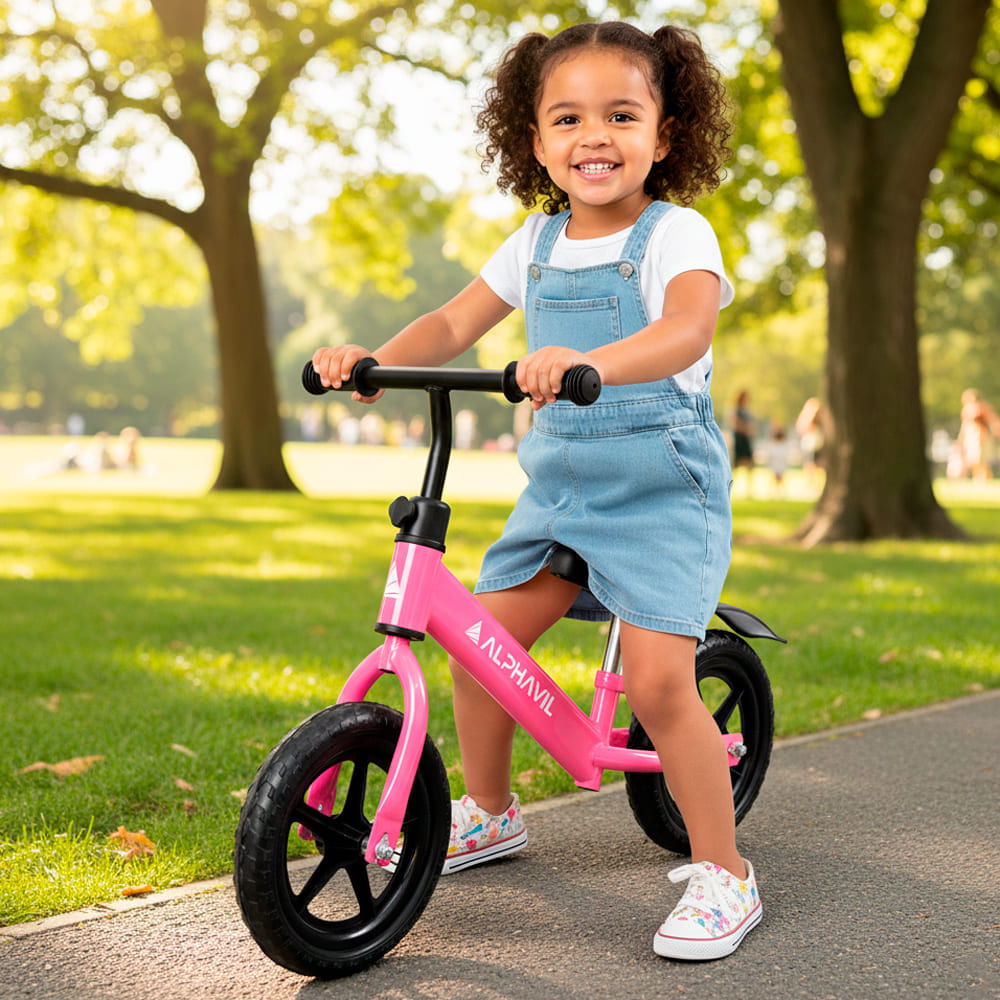 Bicicleta de Balance para Niños Alphavil BX1 Rosado.