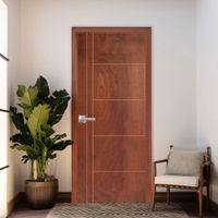 Combo Puerta Veneto Sapelli 65x2070 con marco + 3 Bisagras + Kit instalación Dimfer