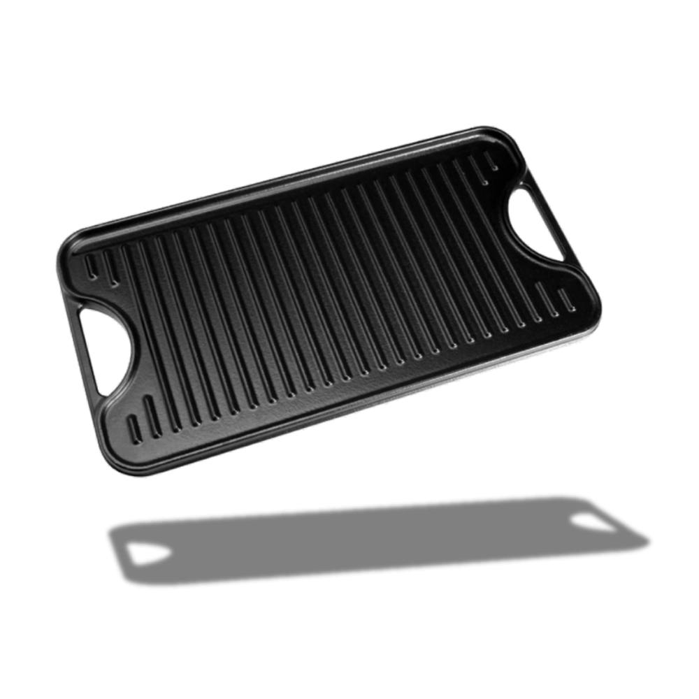 Plancha Esmaltada Reversible Hierro Fundido 47x25 Cm