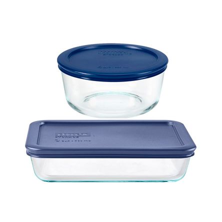 Set Tapers Pyrex Rectangular 750ml+Bowl 950ml 24999