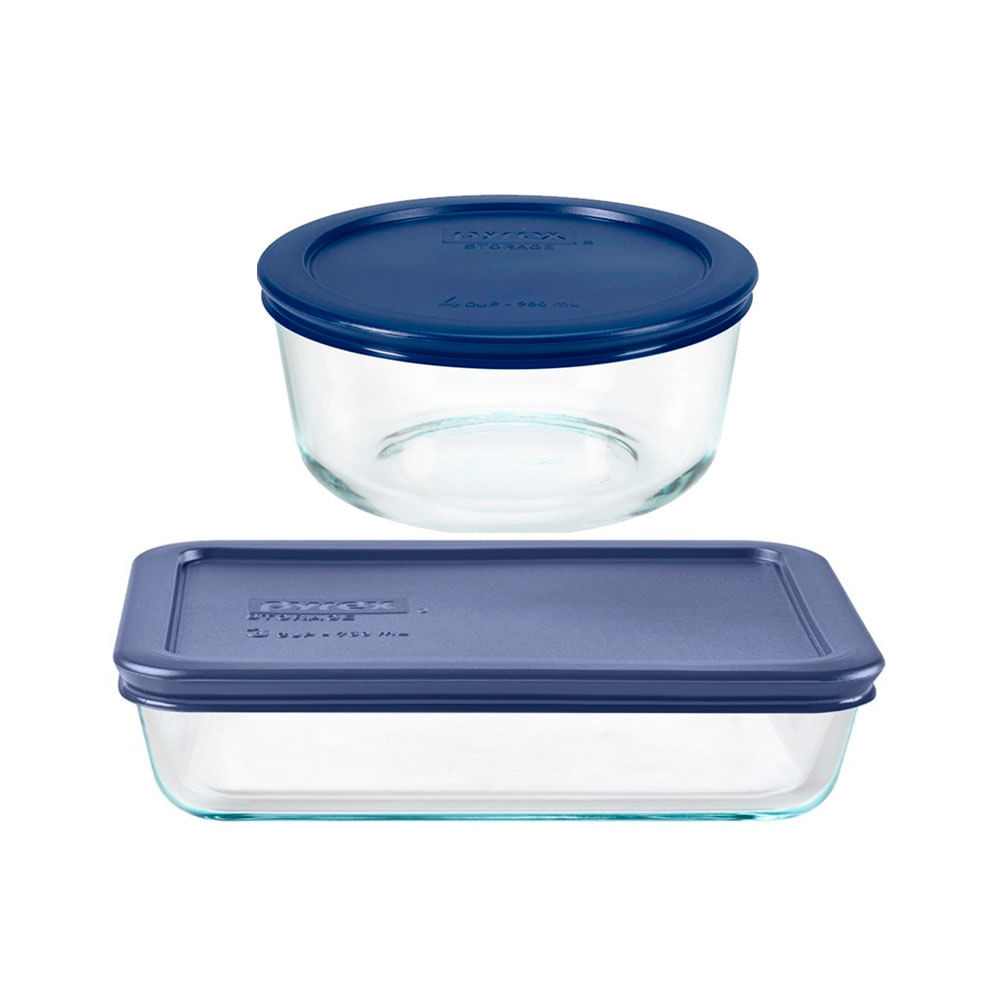 Set Tapers Pyrex Rectangular 750ml+Bowl 950ml 24999