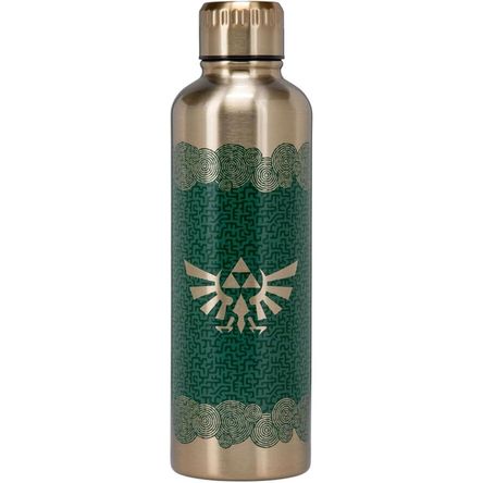 Paladone Zelda Lágrimas del Reino, botella de agua metálica 500 ml oficial Paladone Zelda Lágrimas del Reino, botella de agua metálica 500 ml oficial