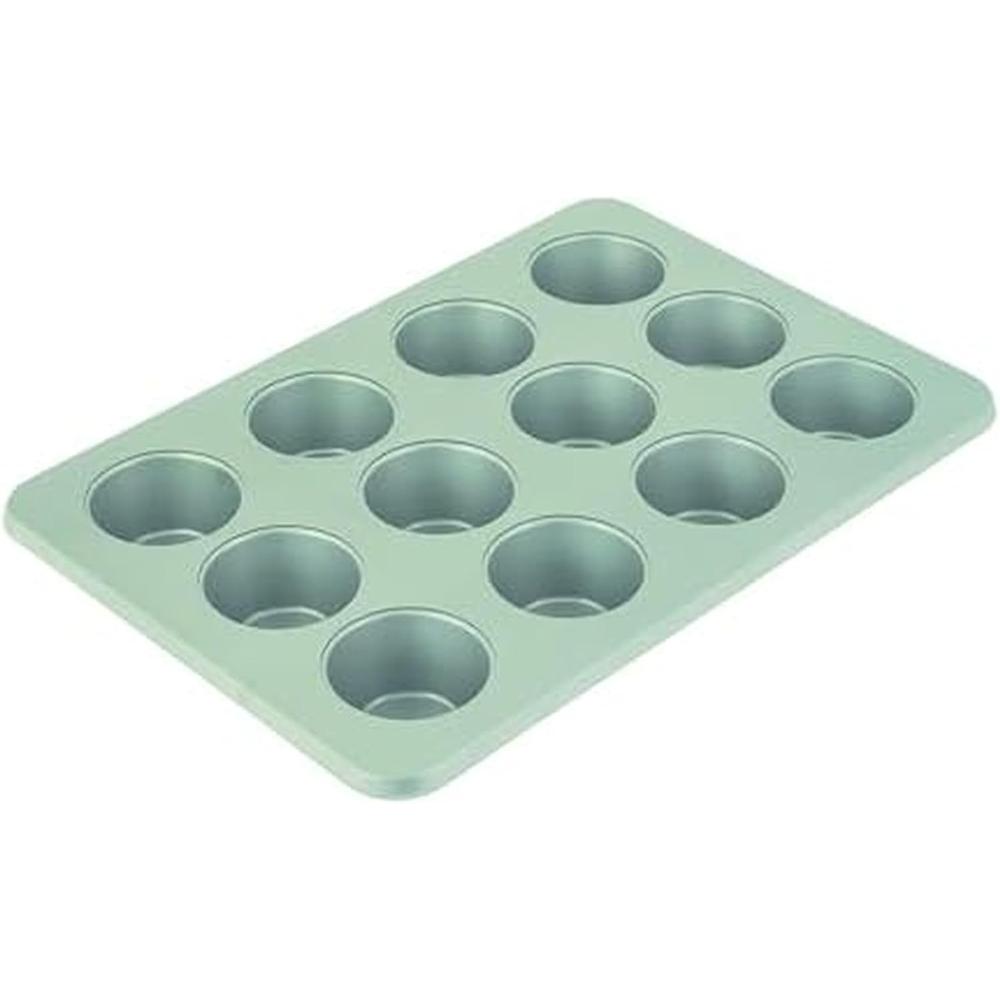 KitchenAid molde para magdalenas 12 tazas / 1.4 l, acero aluminizado | Pistacho