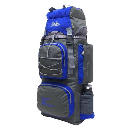 Mochila Campera Kengar Modelo N.4 Plomo - Azulino