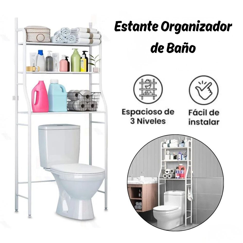 Estante Organizador de Baño 3 Niveles