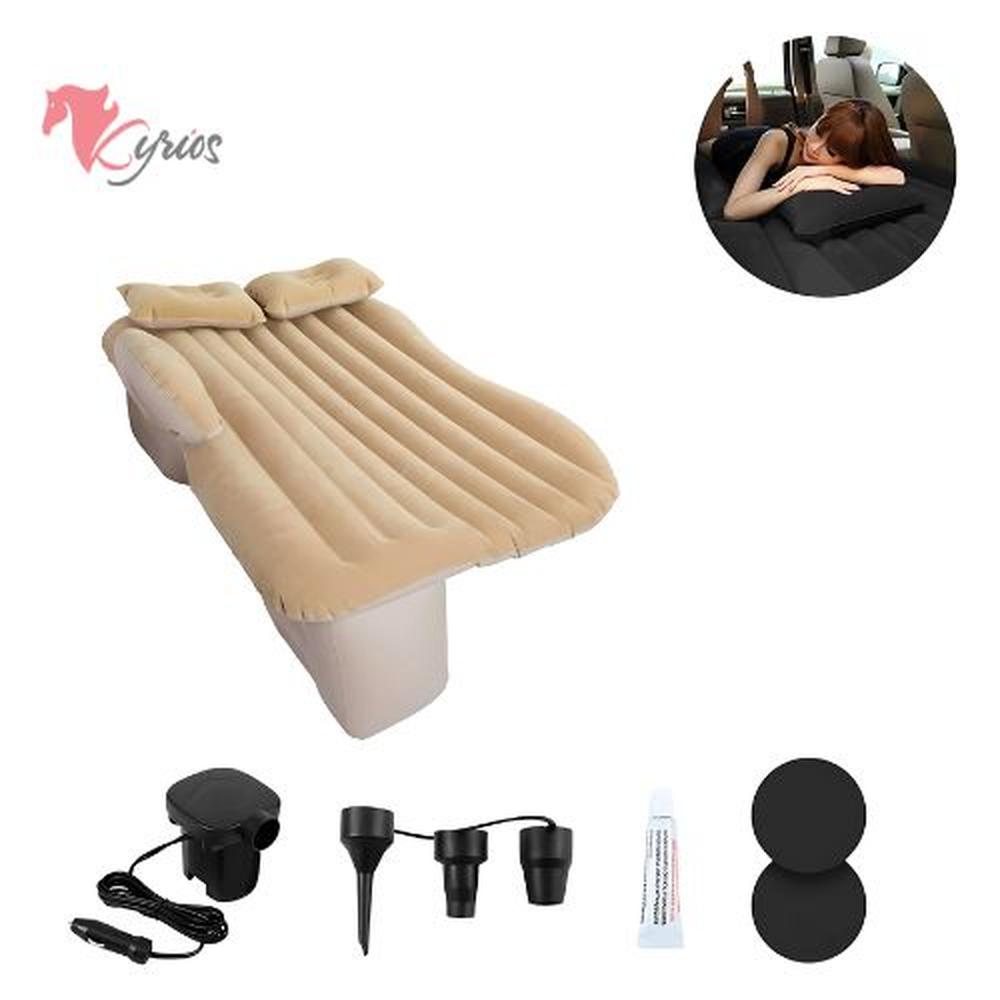 Colchón Inflable Con Compresor + 2 Almohadas