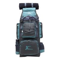 Mochila Campera Kengar Modelo N.4 Plomo - Verde Jade
