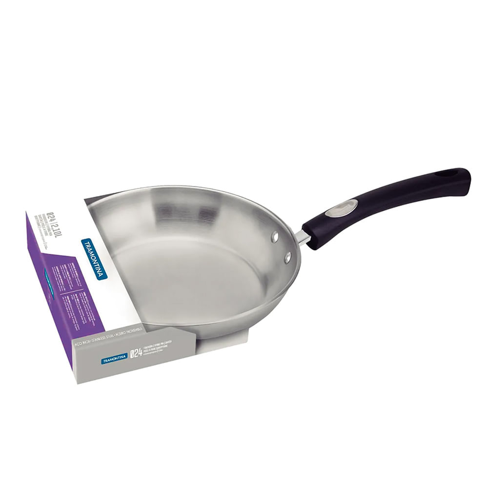 Sarten 24 cm Tramontina Acero Inoxidable 2.1 L Solar 62135240