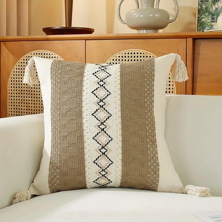 Cojín Yara Boho Chic 45 x 45 cm Crudo Cojín Yara Boho Chic 45 x 45 cm Crudo