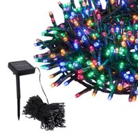 Luces Navideñas Multicolor con Panel Solar -10 mts