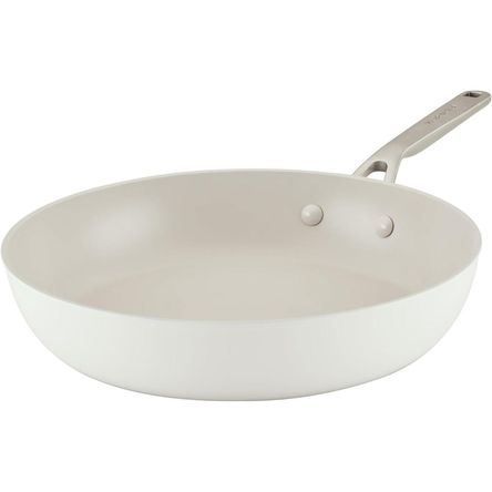 KitchenAid sartén de cerámica anodizada dura 31 cm | Blanco porcelana KitchenAid sartén de cerámica anodizada dura 31 cm | Blanco porcelana