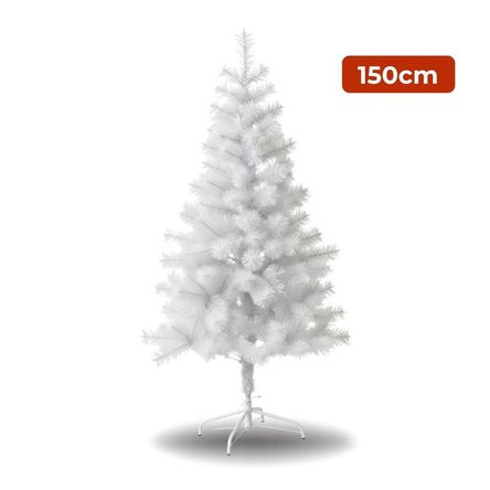 Árbol De Navidad Blanco 1.50m Agujas de Pino