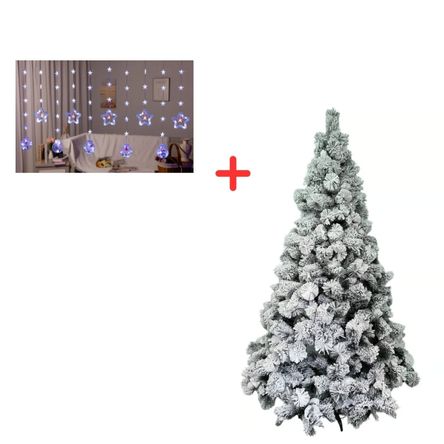 Árbol De Navidad con nieve E-210  Tira de Luces de navidad