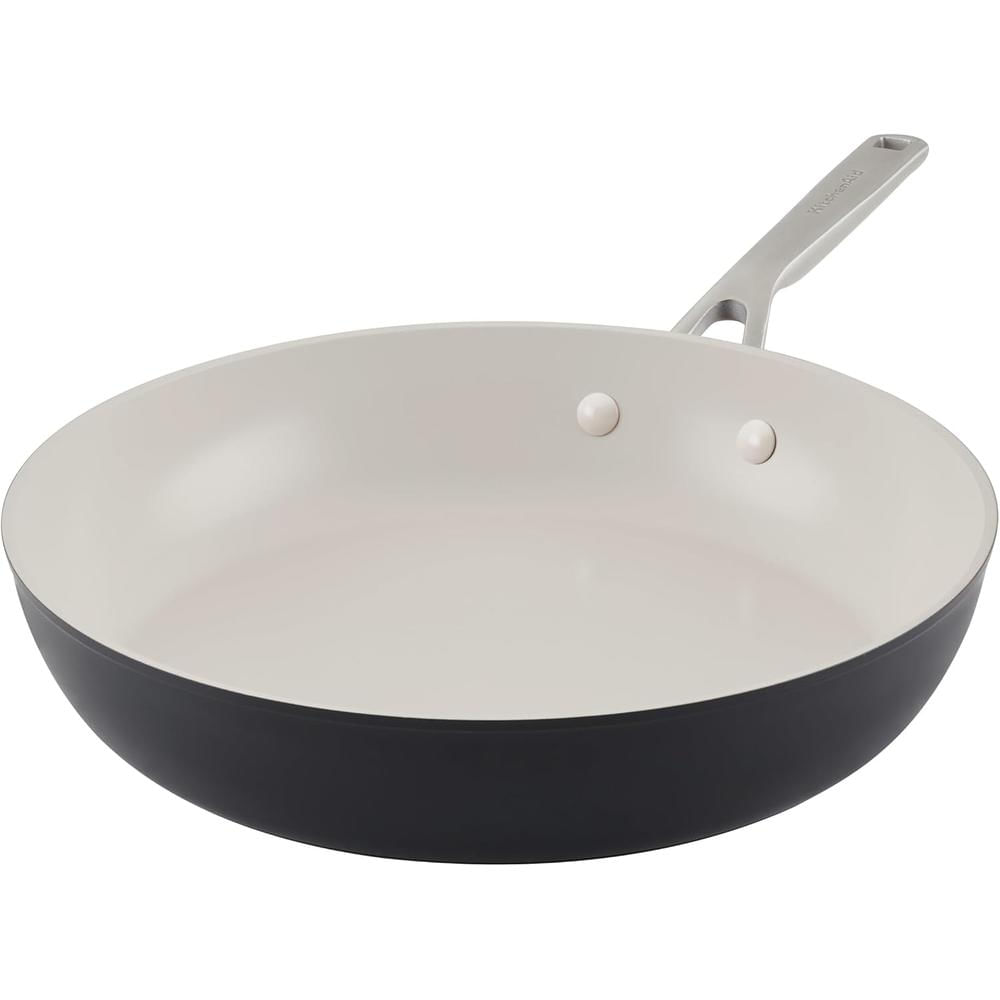 KitchenAid sartén cerámica anodizada dura 12.25 in / 31 cm | Negro mate