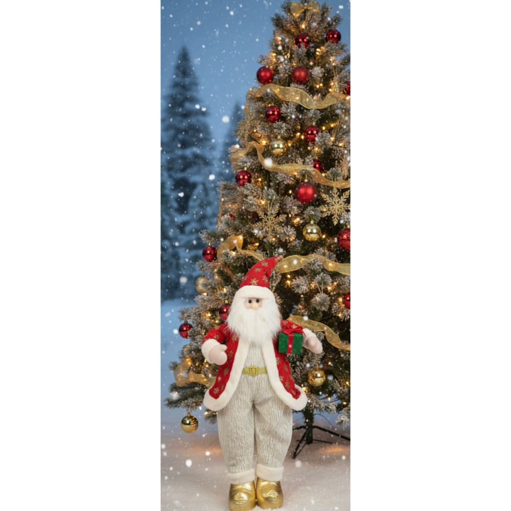 Muñeco Santa Decorativo Adorno Elegante 70 Cm Navideño