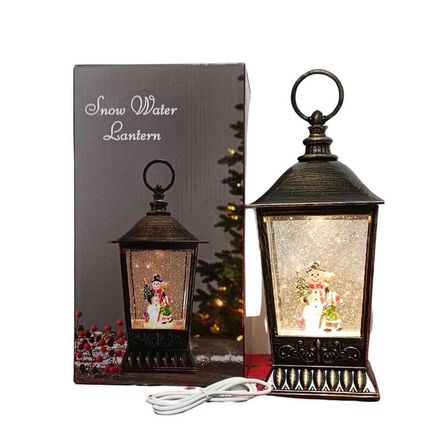 Lampara farol navideño musical y con luces Multicolor