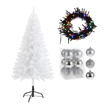 COMBO ÁRBOL DE NAVIDAD 1.8M + LUCES MUSICALES MULTICOLOR 100 FOCOS + 12 BOLAS DE 6CM IMP-ARBOL180PL COMBO ÁRBOL DE NAVIDAD 1.8M + LUCES MUSICALES MULTICOLOR 100 FOCOS + 12 BOLAS DE 6CM IMP-ARBOL180PL