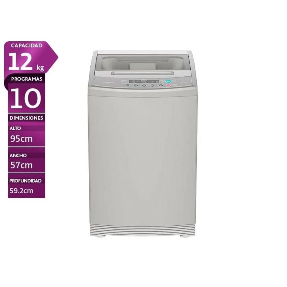 Lavadora Whirlpool Carga Superior 12 Kg WWI12ASGLA Gris