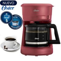 Cafetera Oster 5tz de filtro reutilizable BVSTDCS51R Roja