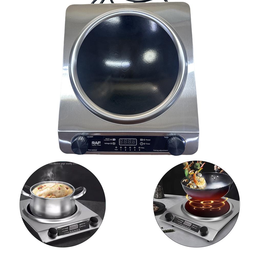 Cocina de Inducción Cóncava de una Hornilla con Pantalla Digital Alto Rendimiento 3500W Cocina de Inducción Cóncava de una Hornilla con Pantalla Digital Alto Rendimiento 3500W
