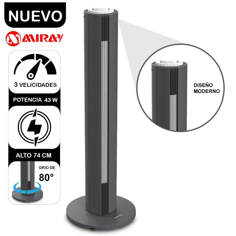 Ventilador Torre 30 VMTT-1033GB